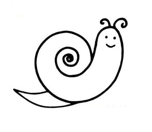 怎么画蜗牛简笔画蜗牛的画法图片大全-www.qqscb.com