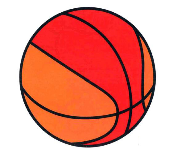 篮球简笔画图片涂色篮球的画法步骤-www.qqscb.com