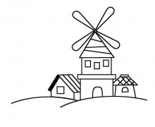 小风车房子怎么画房子简笔画图片大全