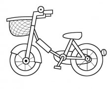 儿童自行车的画法卡通单车简笔画图片