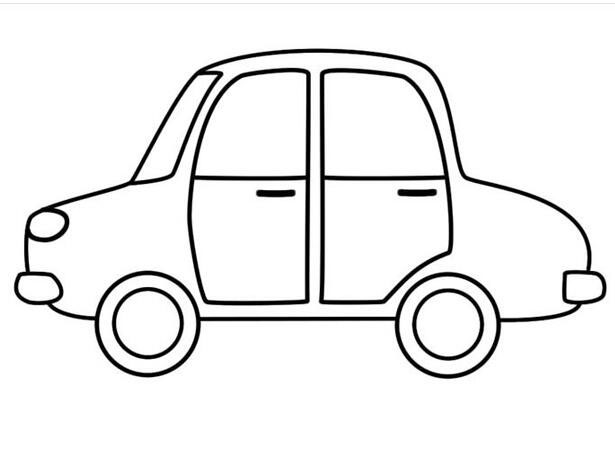 卡通小轿车怎么画小车简笔画图片大全-www.qqscb.com