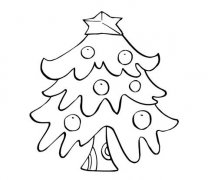 简笔画圣诞树的画法卡通圣诞树图片素描