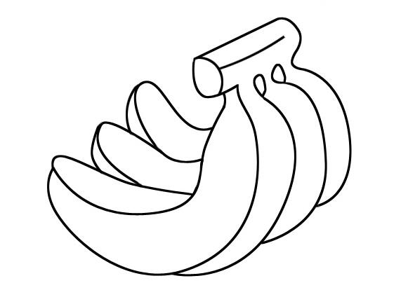 卡通香蕉怎么画香蕉简笔画的画法图片-www.qqscb.com