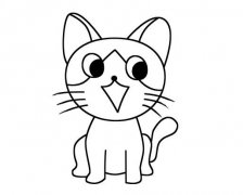 卡通小猫咪的画法小猫简笔画图片素描