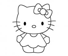 凯蒂猫怎么画hello kitty简笔画图片素描
