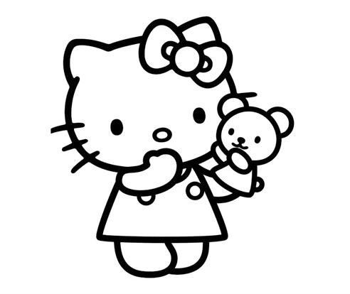 凯蒂猫怎么画hello kitty简笔画图片素描-www.qqscb.com