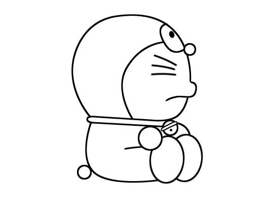 哆啦a梦机器猫的画法哆啦a梦简笔画图片-www.qqscb.com