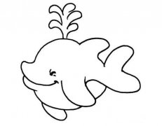 卡通鲸鱼怎么画鲸鱼简笔画图片素描