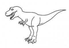 卡通恐龙的画法恐龙简笔画图片素描