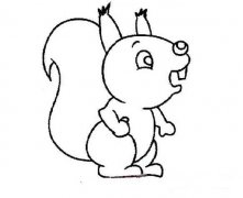 可爱小松鼠的画法松鼠简笔画图片