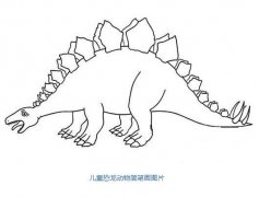 简单恐龙的画法恐龙简笔画图片