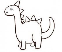 可爱恐龙的画法卡通恐龙简笔画图片