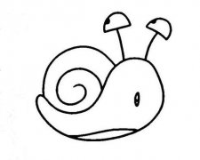 幼儿简笔画蜗牛的画法蜗牛怎么画图片