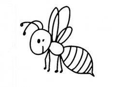 可爱小蜜蜂的画法幼儿简笔画小蜜蜂图片
