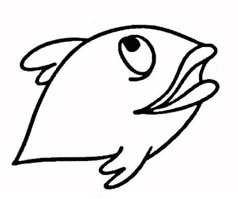 大嘴鱼怎么画大嘴鱼的画法简笔画教程-www.qqscb.com