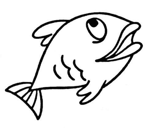 大嘴鱼怎么画大嘴鱼的画法简笔画教程-www.qqscb.com