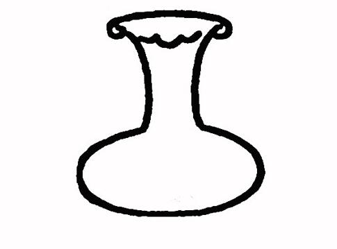 漂亮花瓶的画法花瓶简笔画图片教程-www.qqscb.com