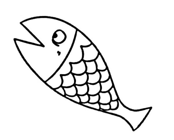 可爱小鱼儿的画法小鱼简笔画图片大全-www.qqscb.com
