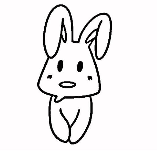 教你怎么画兔子乖乖小兔子简笔画图片-www.qqscb.com