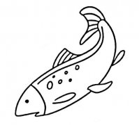 游泳鱼儿简笔画小鱼的画法图片教程素描