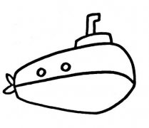 潜艇怎么画卡通潜水艇简笔画图片素描