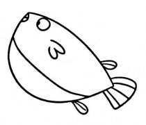 热带鱼的画法刀鱼简笔画图片素描
