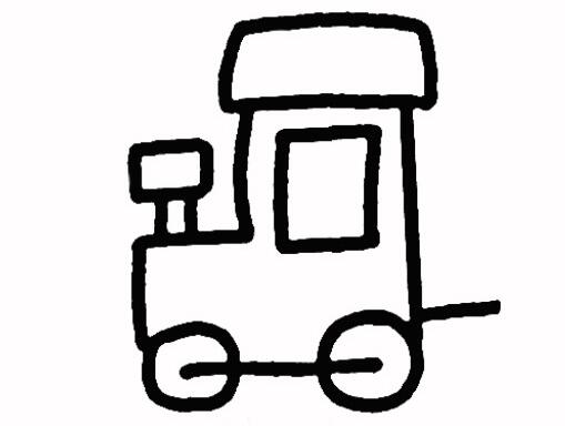 拖拉机怎么画耕地拖拉机简笔画图片素描-www.qqscb.com