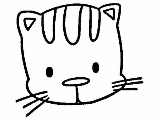 可爱小猫咪的画法小猫简笔画图片素描-www.qqscb.com