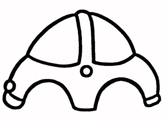 卡通迷你小汽车的画法小车简笔画图片素描-www.qqscb.com