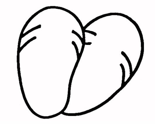 拖鞋怎么画一双漂亮的拖鞋简笔画图片素描-www.qqscb.com