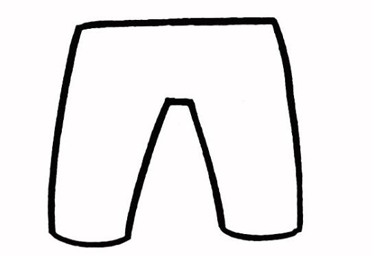 儿童裤子的画法裤子简笔画图片素描-www.qqscb.com
