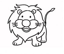 可爱小狮子的画法卡通狮子简笔画图片大全