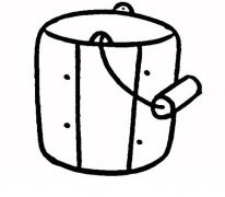 家用水桶怎么画水桶简笔画图片素描