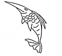 卡通尖嘴鱼的画法尖嘴小鱼简笔画图片素描