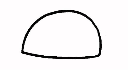 简单帽子的画法太阳帽子简笔画图片-www.qqscb.com