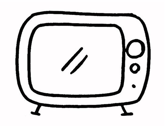 电视的画法教你怎么画电视机简笔画图片素描-www.qqscb.com