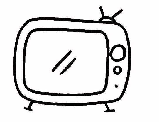 电视的画法教你怎么画电视机简笔画图片素描-www.qqscb.com
