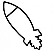简单火箭的画法卡通火箭简笔画图片