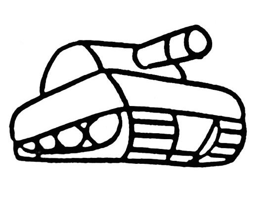 坦克怎么画卡通坦克的画法步骤教程-www.qqscb.com