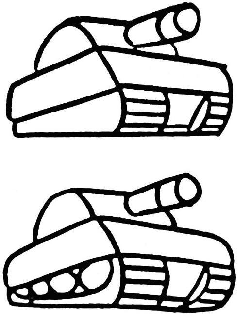 坦克怎么画卡通坦克的画法步骤教程-www.qqscb.com