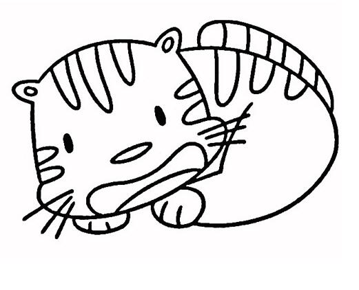 可爱小猫怎么画卡通小猫的画法步骤-www.qqscb.com