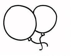 幼儿气球的画法卡通气球简笔画图片教程