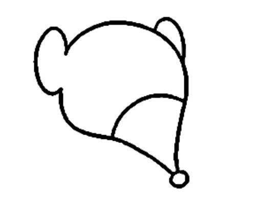 好奇的老鼠简笔画老鼠的画法图片步骤-www.qqscb.com