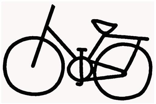 自行车怎么画图片简单脚踏车的画法步骤-www.qqscb.com