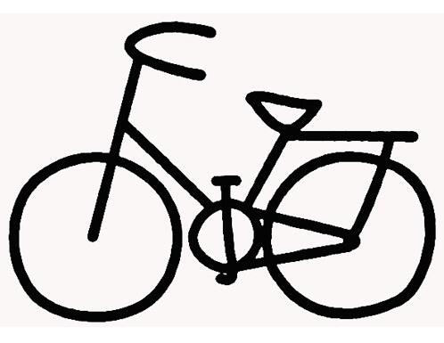 自行车怎么画图片简单脚踏车的画法步骤-www.qqscb.com