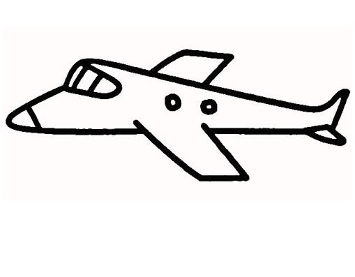 飞机怎么画客机的画法简笔画图片步骤-www.qqscb.com