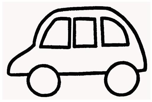 卡通小轿车的画法面包车简笔画图片步骤-www.qqscb.com