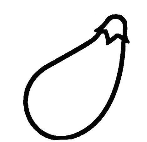 茄子怎么画卡通茄子的画法步骤素描图片-www.qqscb.com