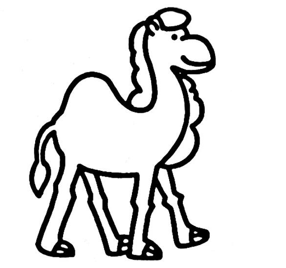 卡通骆驼怎么画骆驼的画法步骤图片素描-www.qqscb.com