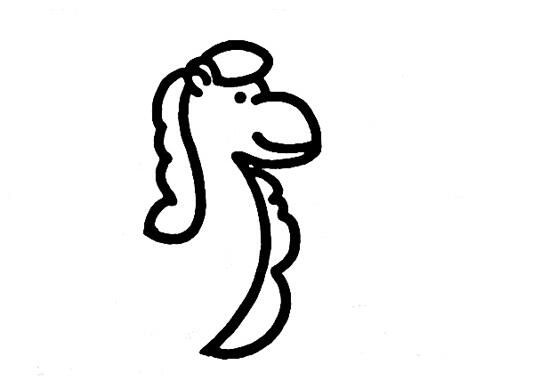 卡通骆驼怎么画骆驼的画法步骤图片素描-www.qqscb.com